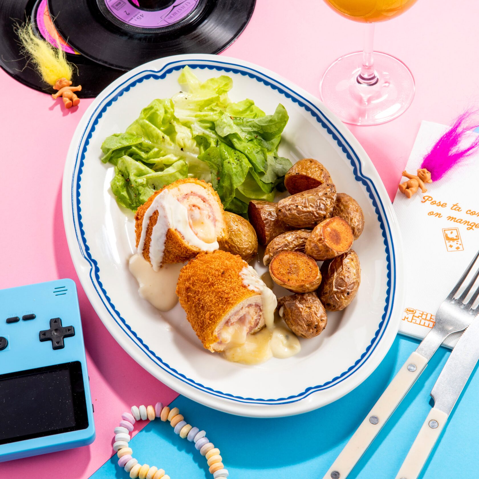 Assiette cordon bleu revisité